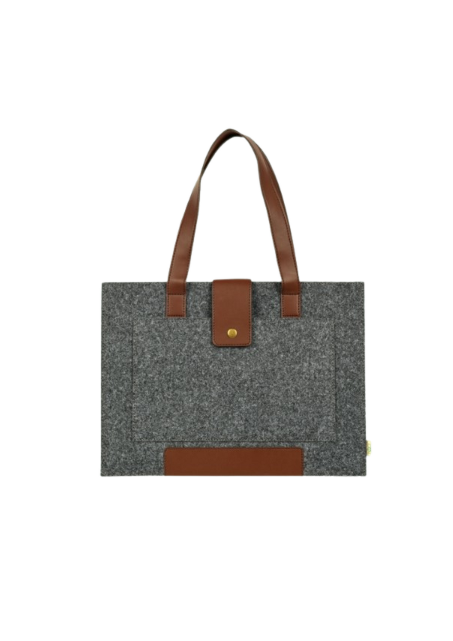 Eco-felt & Vegan Leather Laptop Bag