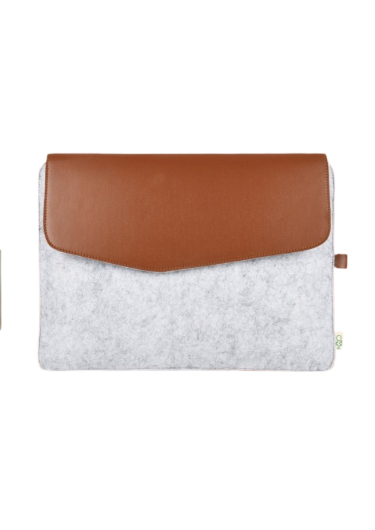 Eco-felt & Vegan Leather Laptop Sleeve