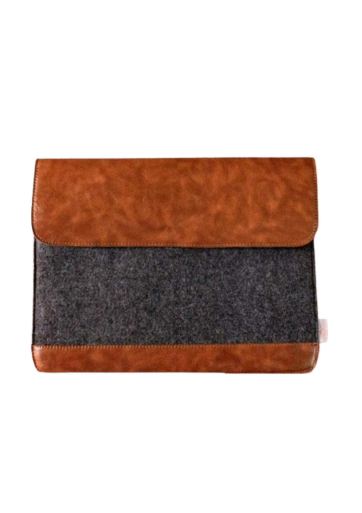 Eco-felt & Vegan Leather Laptop Sleeve